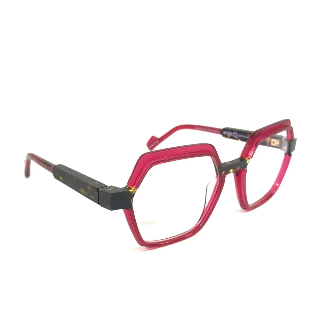 Etnia Barcelona Eyeglasses Frames CHROMA N38 RDHV Red Havana Fuchsia 55-18-140